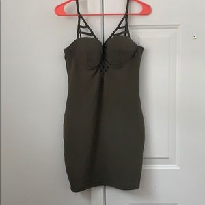Olive mini dress